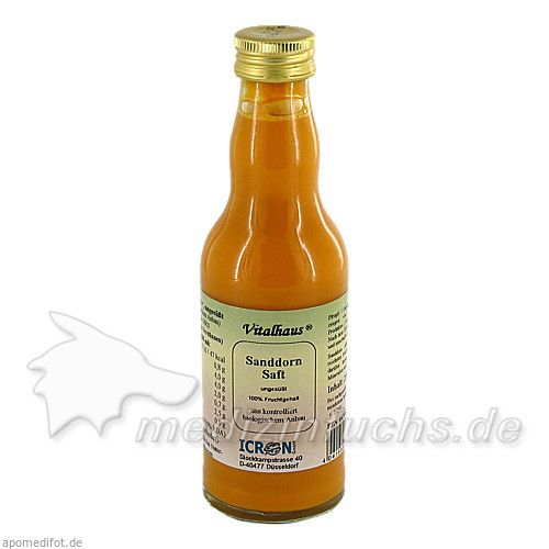 Sanddorn Saft pur kbA Vitalhaus, 200 ML