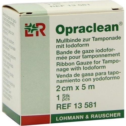 Opraclean Mullbinde z.Tamponade m.Jodoform 2cmx5m, 1 ST