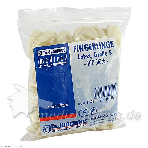 FINGERLINGE LATEX GR 5, 100 ST