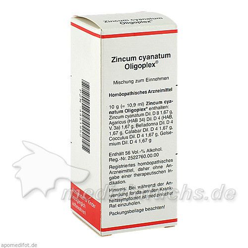 ZINCUM CYANATUM OLIPOPLEX Liquidum, 50 ML