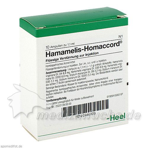 HAMAMELIS HOMACCORD, 10 ST