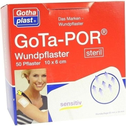 GoTa-POR Wundpflaster steril 100mmx60mm, 50 ST