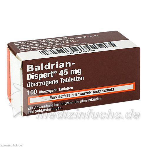 BALDRIAN DISPERT 45mg, 100 ST