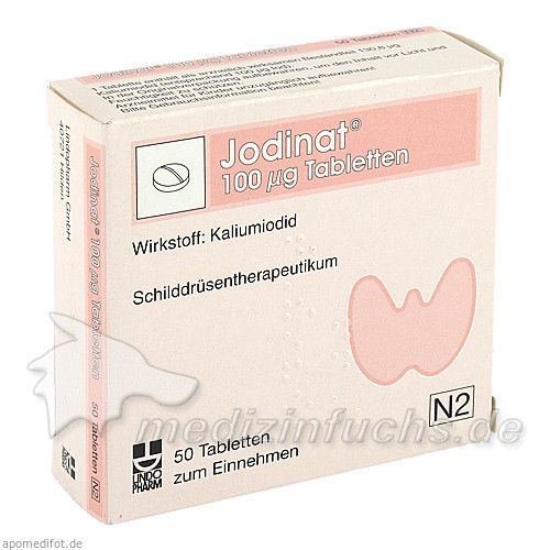 Jodinat 100ug Tabletten, 50 ST