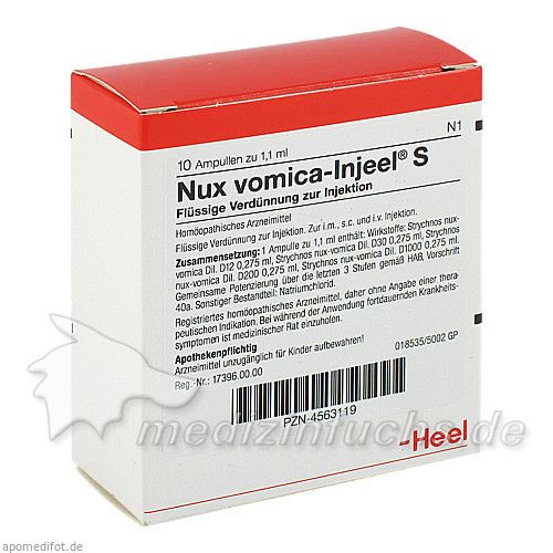 NUX VOMICA INJ S, 10 ST