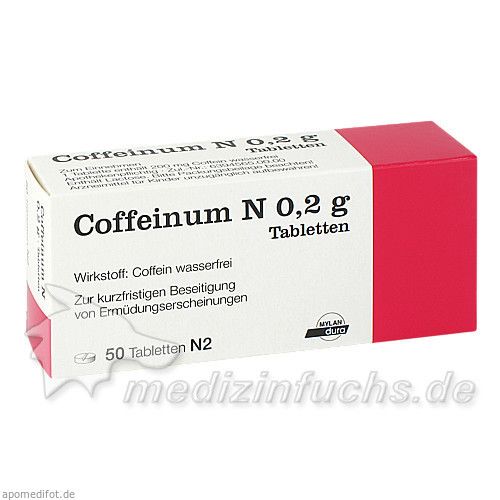 COFFEINUM N 0.2G, 50 ST