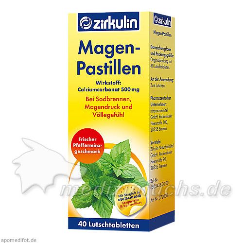 ZIRKULIN Magen-Pastillen, 40 ST