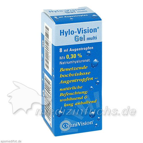 HYLO-VISION Gel multi Augentropfen, 8 ML