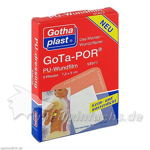 Gota-POR PU Wundfilm 7.2x5cm steril, 5 ST