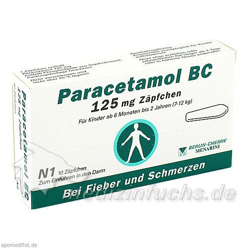 Paracetamol BC 125mg, 10 ST