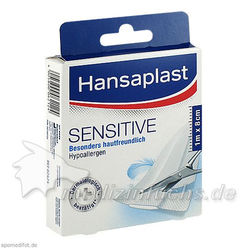 Hansaplast Sensitive 1mX8cm, 1 ST