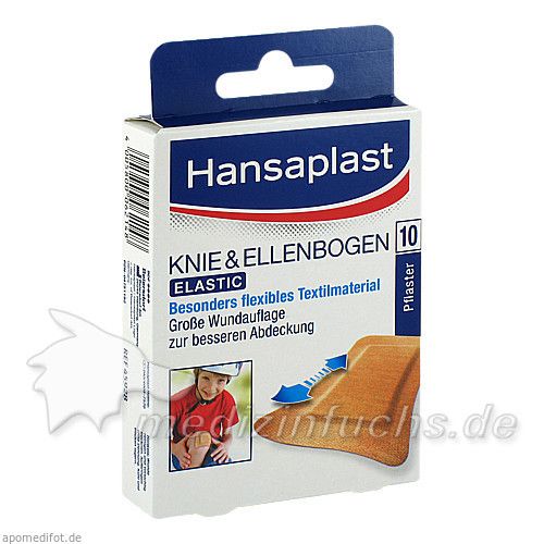 Hansaplast Elastic Knie & Ellenbogen, 10 ST