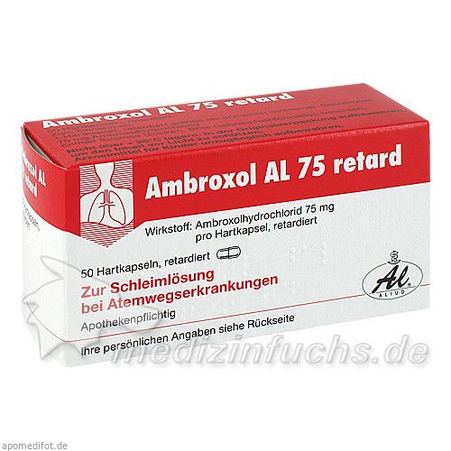 AMBROXOL AL 75 RETARD, 50 ST