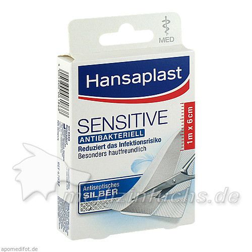 Hansaplast MED Sensitive 1mx6cm, 1 ST