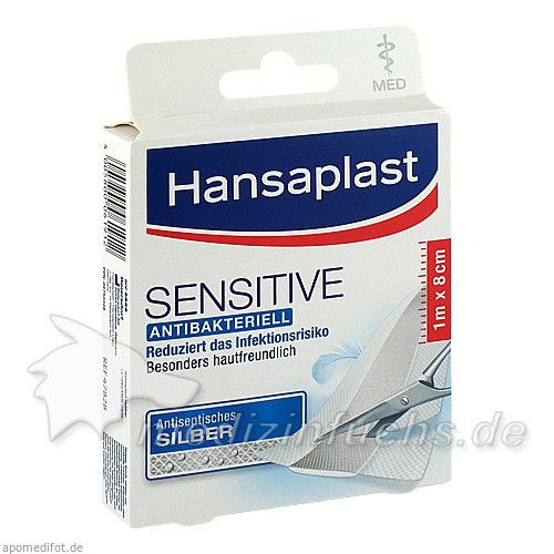 Hansaplast MED Sensitive 1mx8cm, 1 ST