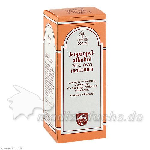 ISOPROPYLALKOHOL 70% HETTERICH, 200 ML