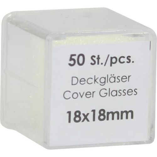 DECKGLAESER 18X18MM, 50 ST