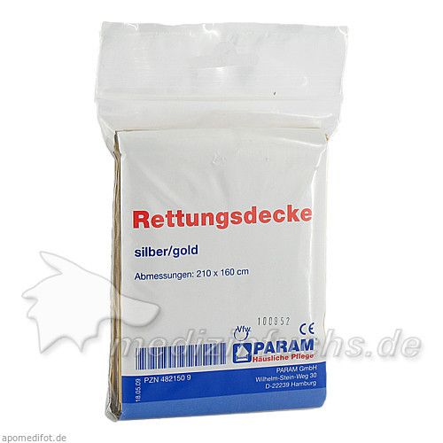 RETTUNGSDECKE GOLD/SILBER, 1 ST