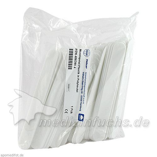 SPATEL MUND PLASTIK, 100 ST
