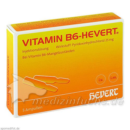 VITAMIN B6 Hevert Ampullen, 5X2 ML