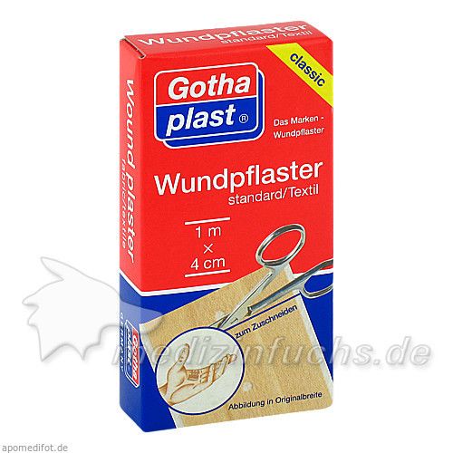 GOTHAPLAST WUNDPFLASTER STANDARD 1MX4CM GESCHNITTN, 1 ST