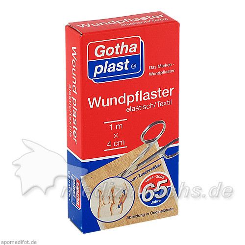 GOTHAPLAST WUNDPFLASTER ELASTISCH 1MX4CM, 1 ST