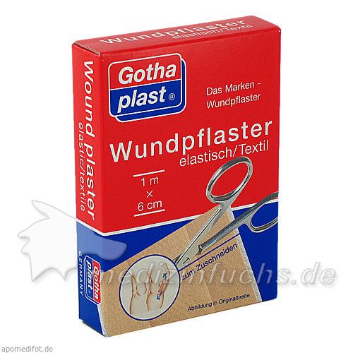 GOTHAPLAST WUNDPFLASTER ELASTISCH 1MX6CM, 1 ST