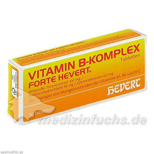 VITAMIN B Komplex forte Hevert Tabletten, 20 ST