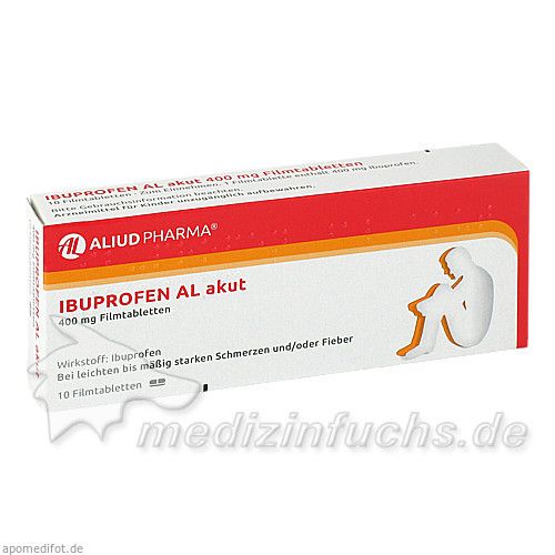 Ibuprofen AL akut 400mg Filmtabletten, 10 ST