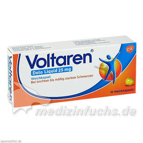 VOLTAREN Dolo Liquid 25 mg Weichkapseln, 10 ST