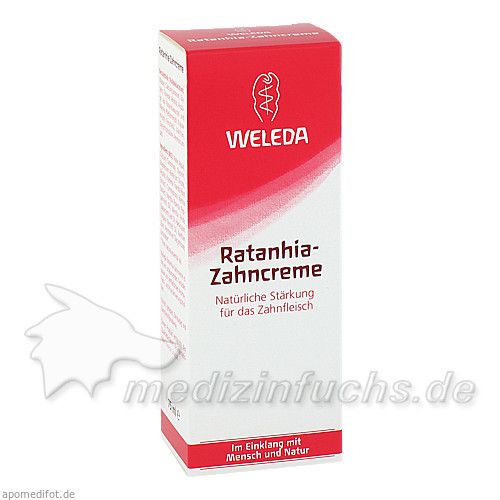 WELEDA Ratanhia Zahncreme, 75 ML