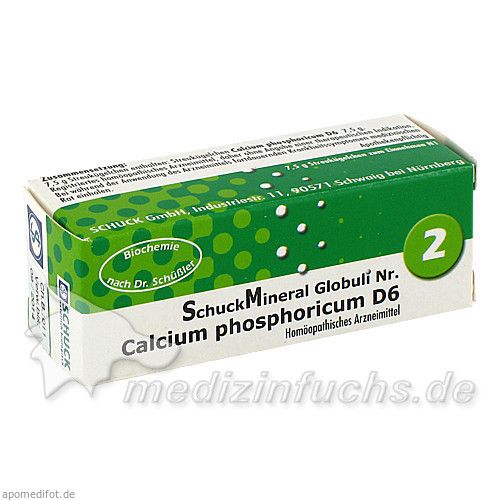 SchuckMineral Globuli 2 Calcium Phosphoricum D6, 7.5 G
