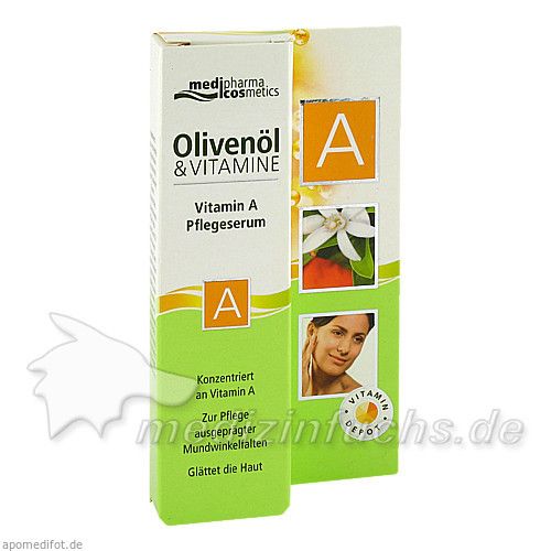 Olivenöl & Vitamin A Pflegeserum, 15 ML