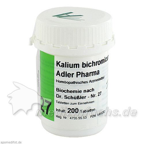 Biochemie Adler 27 Kalium bichrom D12 Adler Pharma, 200 ST