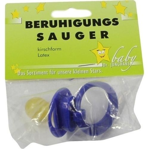 SAUGER Beruhigung Dunkelblau Kl Scheibe Kl Kirsche, 1 ST