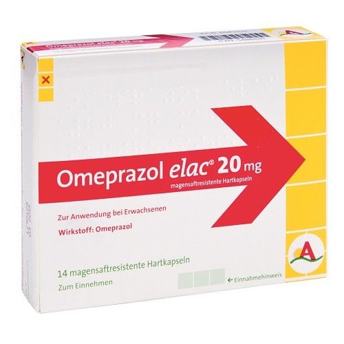 Omeprazol 20mg elac magensaftres. Hartkapseln, 14 ST