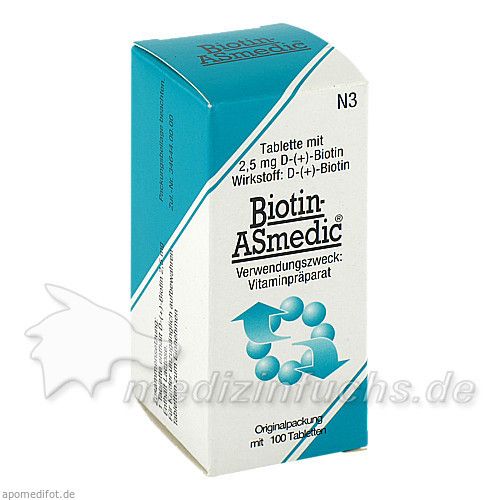 Biotin-ASmedic 2.5mg, 100 ST