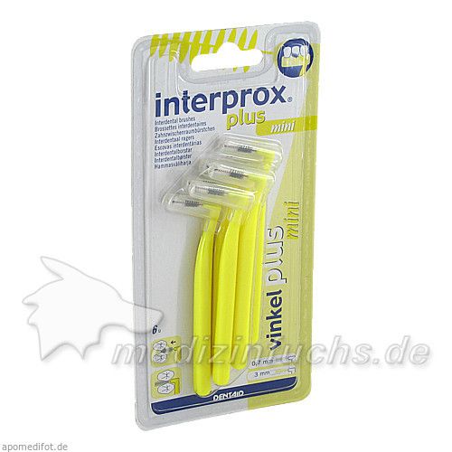 interprox plus mini gelb Interdentalbürste, 6 ST