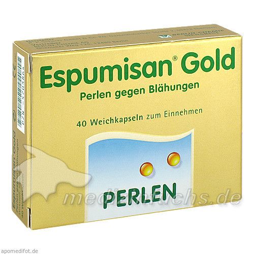 Espumisan Gold Perlen gegen Blähungen, 40 ST