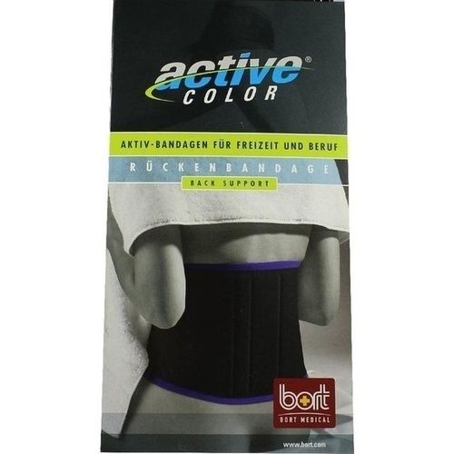 BORT ActiveColor Rueckenbandage schwarz large, 1 ST