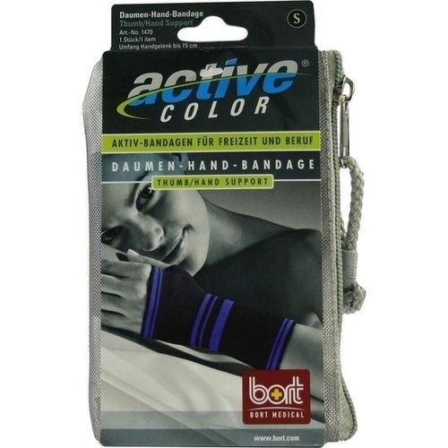 BORT ActiveColor Daumen-Hand-Bandage schwarz small, 1 ST