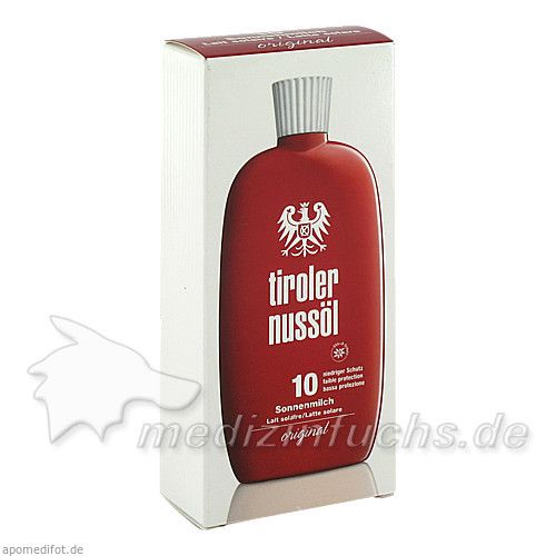 Tiroler Nussöl original Sonnenmilch Wasserf LSF 10, 150 ML