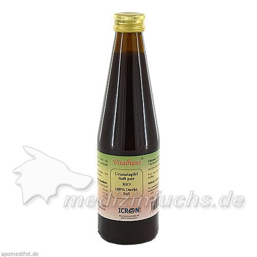 Granatapfelsaft pur bio Vitalhaus, 330 ML