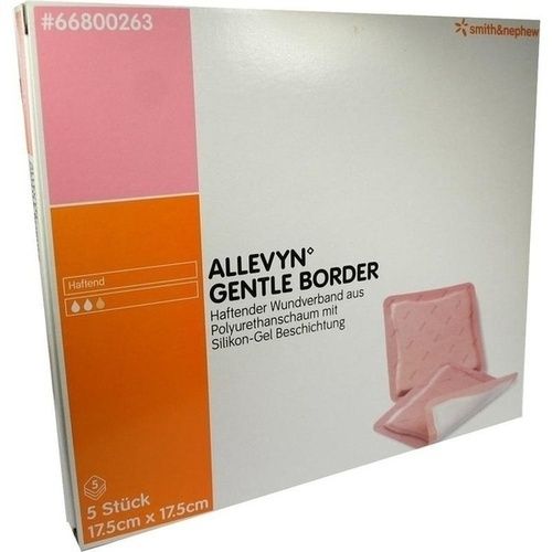 Allevyn Gentle Border 17.5cmx17.5cm, 5 ST