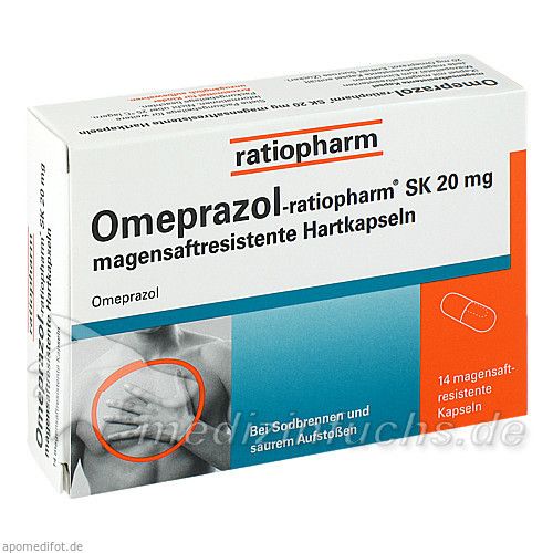 Omeprazol-ratiopharm SK 20mg magensaftres.Hartkap., 14 ST