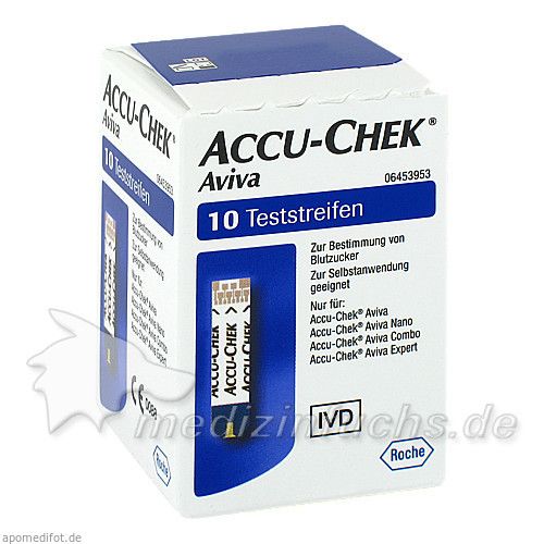 Accu-Chek Aviva Teststreifen Plasma II, 1X10 ST