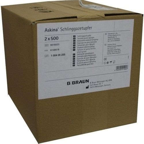 ASKINA SCHLINGGAZETUPFER PFLAUMENGROSS UNSTERIL, 2X500 ST