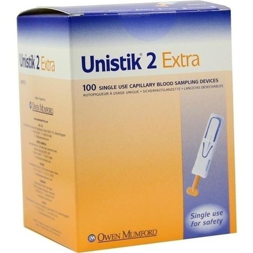 UNISTIK 2 EXTRA TIEF 3MM LANZETTEN, 100 ST