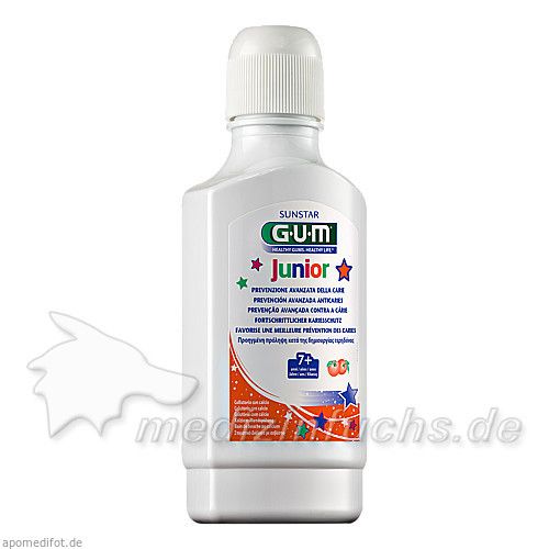 GUM Junior Mundspülung m. Calcium Orange 7-12 Jahr, 300 ML