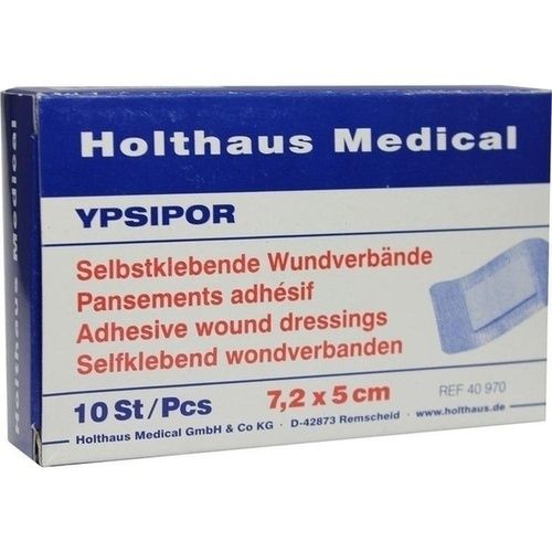 WUNDVERBAND Ypsipor steril 5x7,2 cm, 10 ST